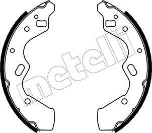 Metelli 53-0219 - Комплект гальм, барабанний механізм autocars.com.ua