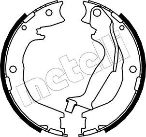 Metelli 53-0231 - Комплект гальм, ручник, парковка autocars.com.ua