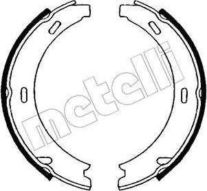 Metelli 53-0234 - Комплект тормозов, ручник, парковка autodnr.net
