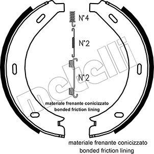 Metelli 53-0236K - Комплект тормозов, ручник, парковка autodnr.net