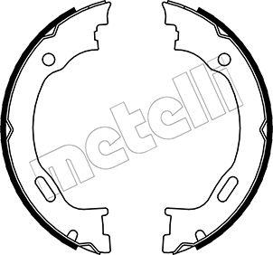 Metelli 53-0242 - Комплект тормозов, ручник, парковка autodnr.net