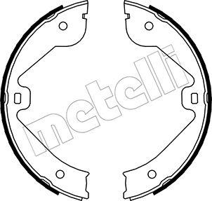 Metelli 53-0244 - Комплект тормозов, ручник, парковка avtokuzovplus.com.ua