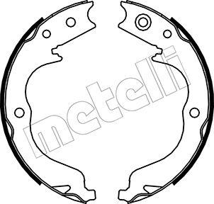 Metelli 53-0268 - Комплект тормозов, ручник, парковка autodnr.net