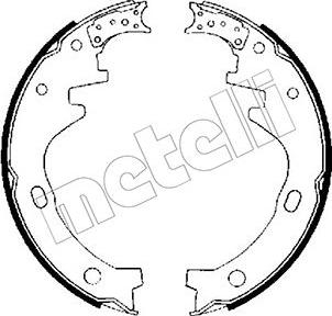 Metelli 53-0274 - Комплект тормозных колодок, барабанные autodnr.net