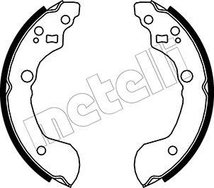 Metelli 53-0286 - Комплект гальм, барабанний механізм autocars.com.ua