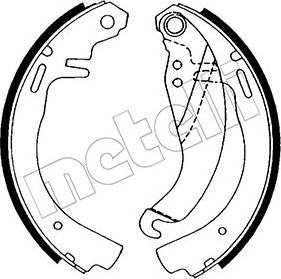 Metelli 53-0303 - Комплект гальм, барабанний механізм autocars.com.ua