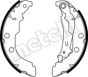 Metelli 53-0326 - Комплект тормозных колодок, барабанные autodnr.net