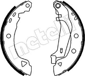 Metelli 53-0346Y - Комплект тормозных колодок, барабанные autodnr.net