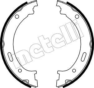 Metelli 53-0361 - Комплект тормозов, ручник, парковка autodnr.net