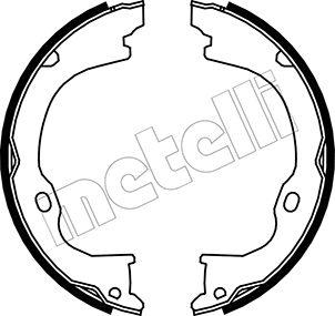 Metelli 53-0363 - Комплект тормозов, ручник, парковка autodnr.net
