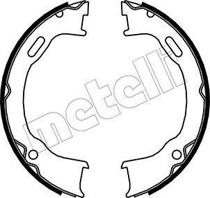 Metelli 53-0364 - Комплект гальм, ручник, парковка autocars.com.ua