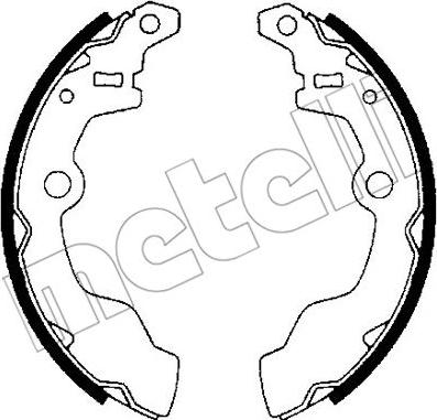 Metelli 53-0380 - Комплект тормозных колодок, барабанные avtokuzovplus.com.ua