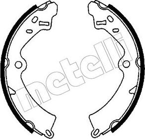 Metelli 53-0392 - Комплект тормозных колодок, барабанные avtokuzovplus.com.ua