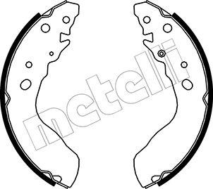 Metelli 53-0403 - Комплект тормозных колодок, барабанные avtokuzovplus.com.ua