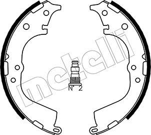 Metelli 53-0428 - Комплект тормозных колодок, барабанные avtokuzovplus.com.ua