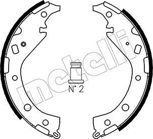 Metelli 53-0437 - Комплект тормозных колодок, барабанные avtokuzovplus.com.ua