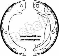 Metelli 53-0453 - Комплект тормозов, ручник, парковка avtokuzovplus.com.ua