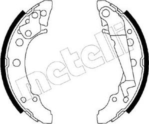 Metelli 53-0470 - Комплект тормозных колодок, барабанные avtokuzovplus.com.ua