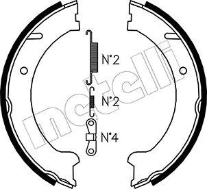 Metelli 53-0480K - Комплект гальм, ручник, парковка autocars.com.ua