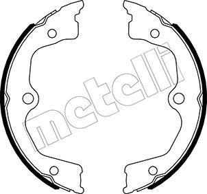 Metelli 53-0495 - Комплект тормозов, ручник, парковка autodnr.net