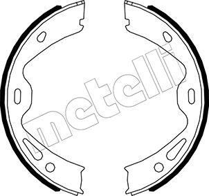 Metelli 53-0512 - Комплект тормозов, ручник, парковка autodnr.net