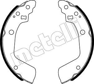 Metelli 53-0520 - Комплект гальм, барабанний механізм autocars.com.ua