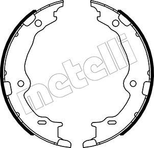 Metelli 53-0522 - Комплект тормозов, ручник, парковка avtokuzovplus.com.ua