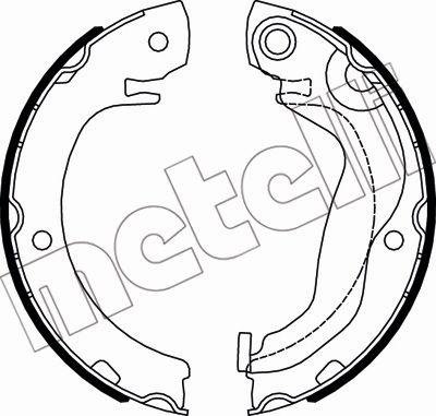 Metelli 53-0527 - Комплект гальм, ручник, парковка autocars.com.ua