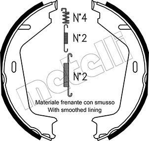 Metelli 53-0530K - Комплект тормозов, ручник, парковка autodnr.net