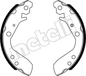 Metelli 53-0567 - Комплект гальм, барабанний механізм autocars.com.ua