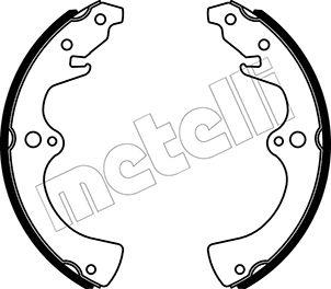 Metelli 53-0577 - Комплект тормозных колодок, барабанные autodnr.net