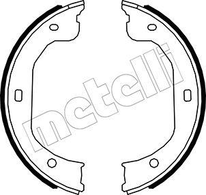 Metelli 53-0587 - Комплект тормозов, ручник, парковка autodnr.net