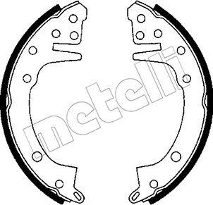 Metelli 53-0598 - Комплект гальм, барабанний механізм autocars.com.ua