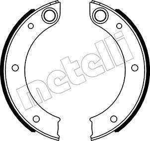 Metelli 53-0620 - Комплект гальм, ручник, парковка autocars.com.ua