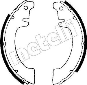 Metelli 53-0622 - Комплект тормозных колодок, барабанные autodnr.net