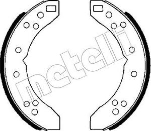 Metelli 53-0646 - Комплект тормозных колодок, барабанные avtokuzovplus.com.ua