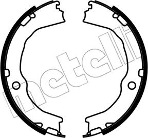 Metelli 53-0685 - Комплект гальм, ручник, парковка autocars.com.ua