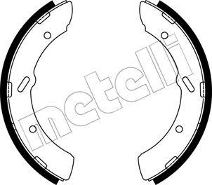 Metelli 53-0706 - Комплект тормозных колодок, барабанные autodnr.net