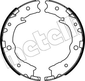 Metelli 53-0728 - Комплект гальм, ручник, парковка autocars.com.ua