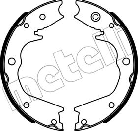 Metelli 53-0733 - Комплект гальм, ручник, парковка autocars.com.ua