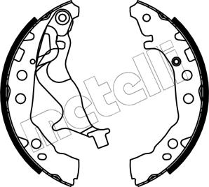 Metelli 53-0737 - Комплект гальм, барабанний механізм autocars.com.ua