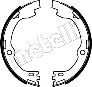 Metelli 53-0738 - Комплект гальм, ручник, парковка autocars.com.ua