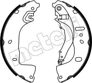Metelli 53-0764 - Комплект гальм, барабанний механізм autocars.com.ua