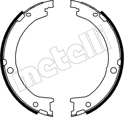Metelli 53-0783 - Комплект гальм, ручник, парковка autocars.com.ua