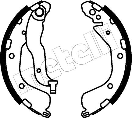 Metelli 53-0787 - Комплект гальм, барабанний механізм autocars.com.ua