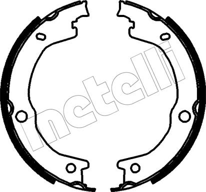 Metelli 53-0788 - Комплект гальм, ручник, парковка autocars.com.ua