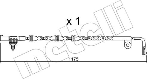 Metelli SU.228 - Сигнализатор, износ тормозных колодок autodnr.net