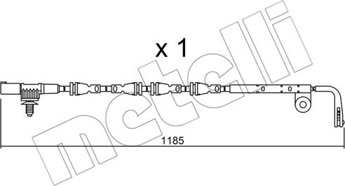 Metelli SU.229 - Сигнализатор, износ тормозных колодок avtokuzovplus.com.ua