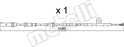 Metelli SU.367 - Сигналізатор, знос гальмівних колодок autocars.com.ua