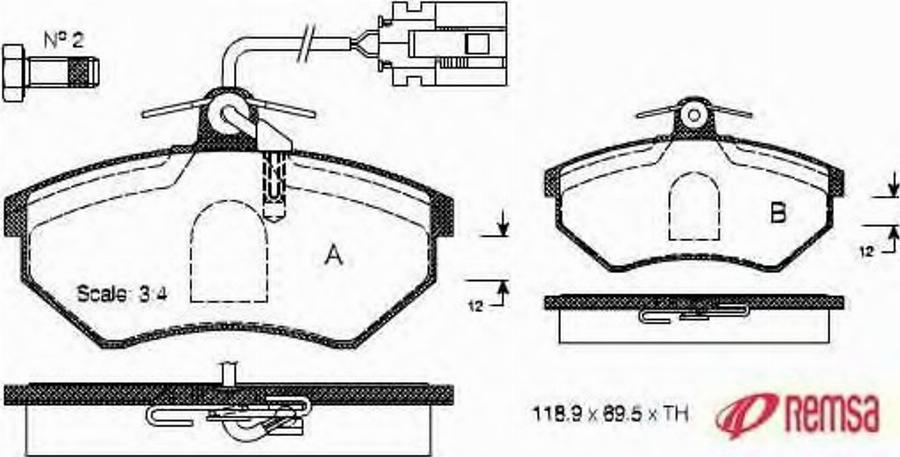 Metzger 0134.62 - Тормозные колодки, дисковые, комплект avtokuzovplus.com.ua